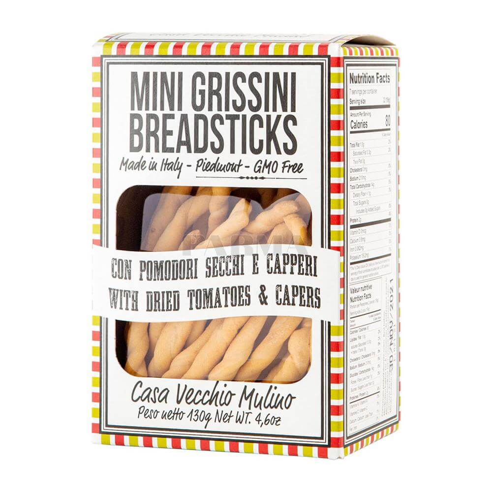 Casa Vecchio Mini Grissini Tomato & Capers 130g